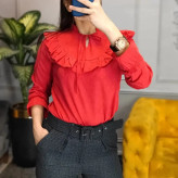 شومیز زنانه مدل چین دار