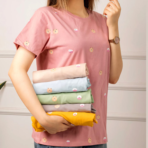 تیشرت زنانه نخ پنبه