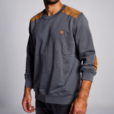 بلوز مردانه پنبه سرشانه و آرنج جیر دوزی